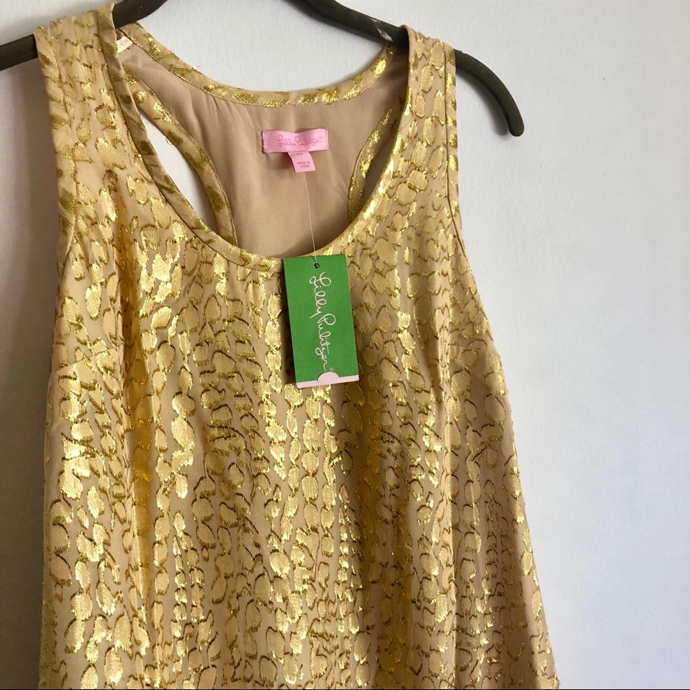 NEVER WORN - Lilly Pulitzer Gold Betty Dress
